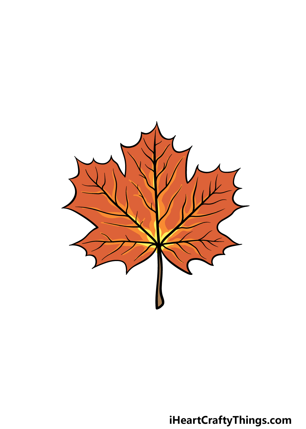 Maple Leaf Drawing - How To Draw A Maple Leaf Step By Step