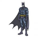 How to draw Batman image