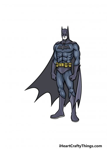 How to draw Batman image