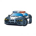 how to draw a police car image