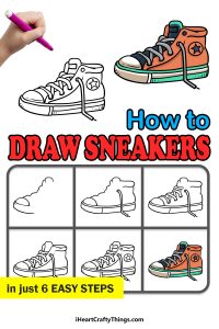 Sneakers Drawing - How To Draw Sneakers Step By Step