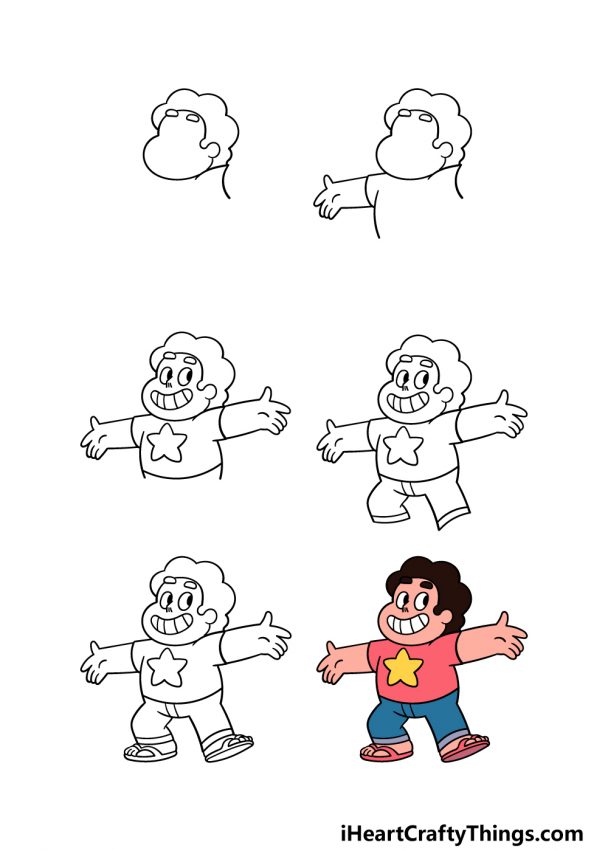 Steven Universe Drawing How To Draw Steven Universe Step By Step