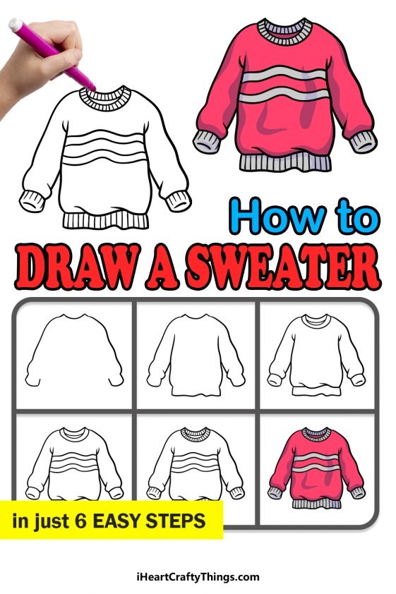 Sweater Drawing - How To Draw A Sweater Step By Step