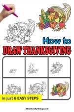 Thanksgiving Drawing - How To Draw Thanksgiving Step By Step