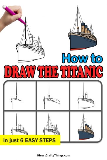 Titanic Drawing - How To Draw The Titanic Step By Step