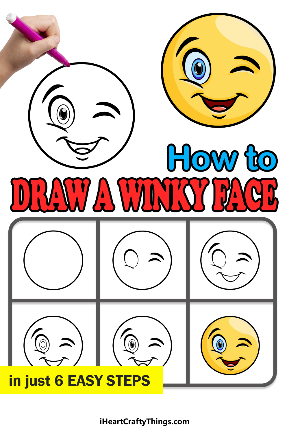 How to Draw a Winky Face Duda Afting