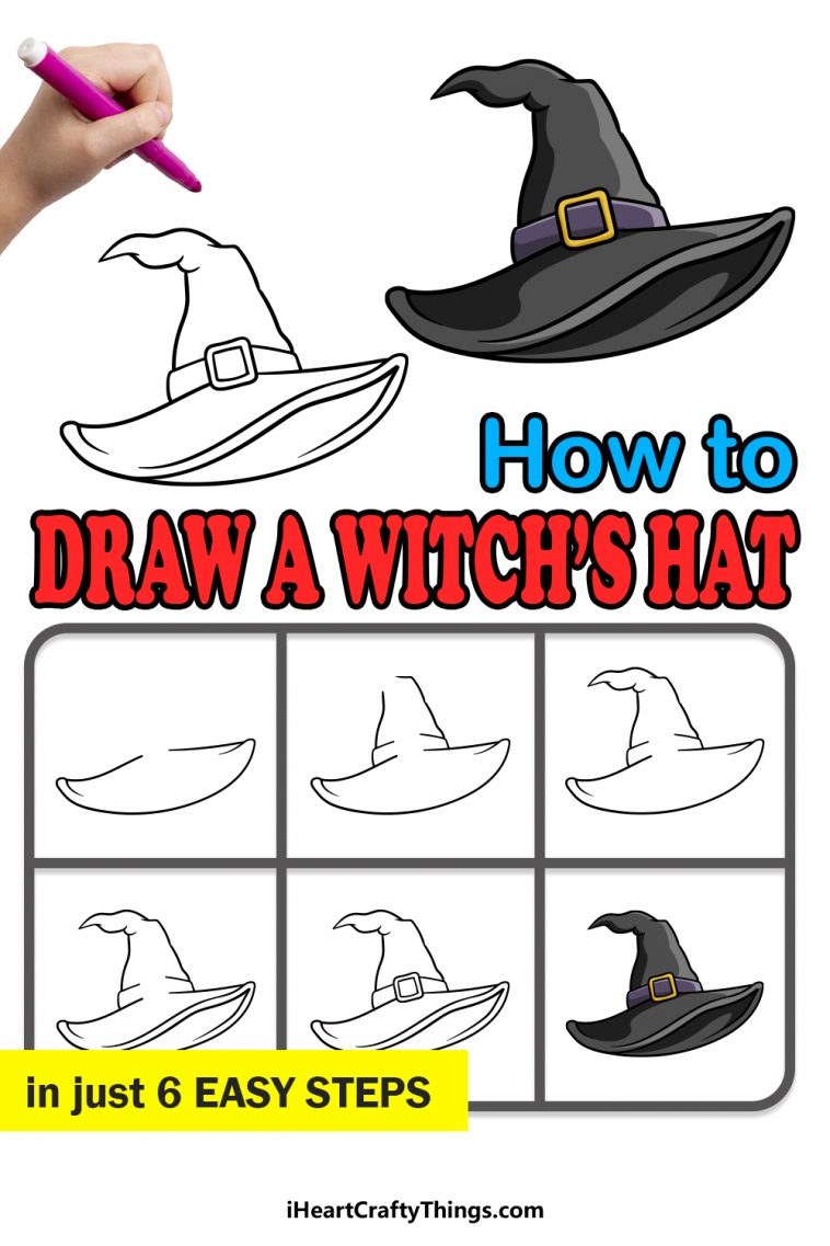 How To Draw A Easy Witch Hat