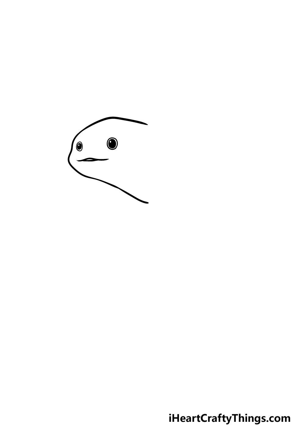 Drawing An Axolotl step 1