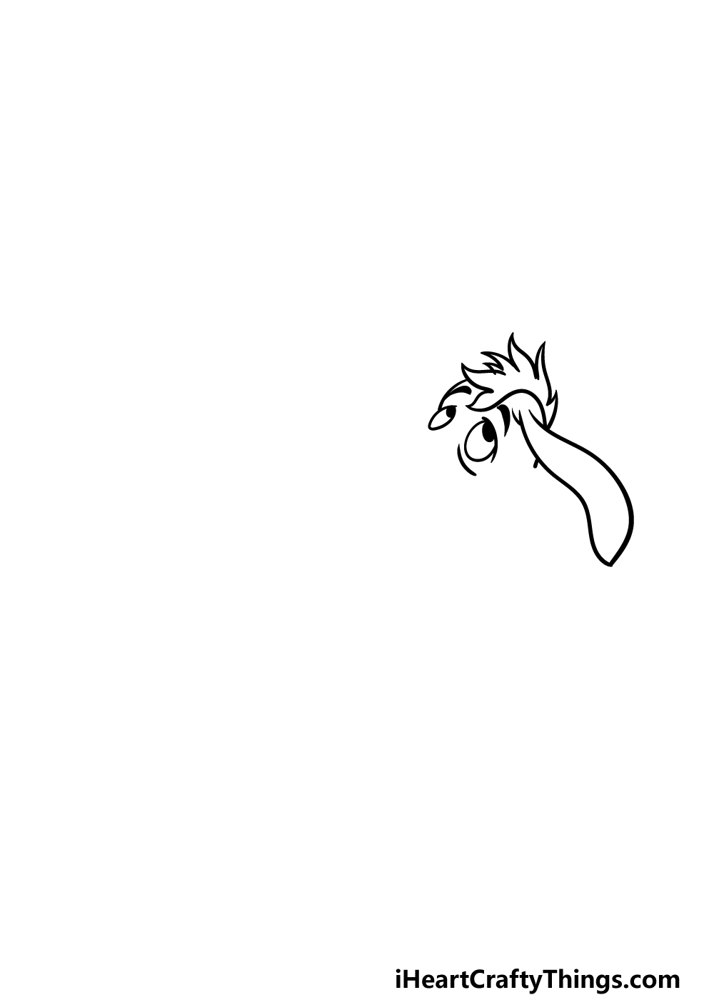 drawing Eeyore step 1