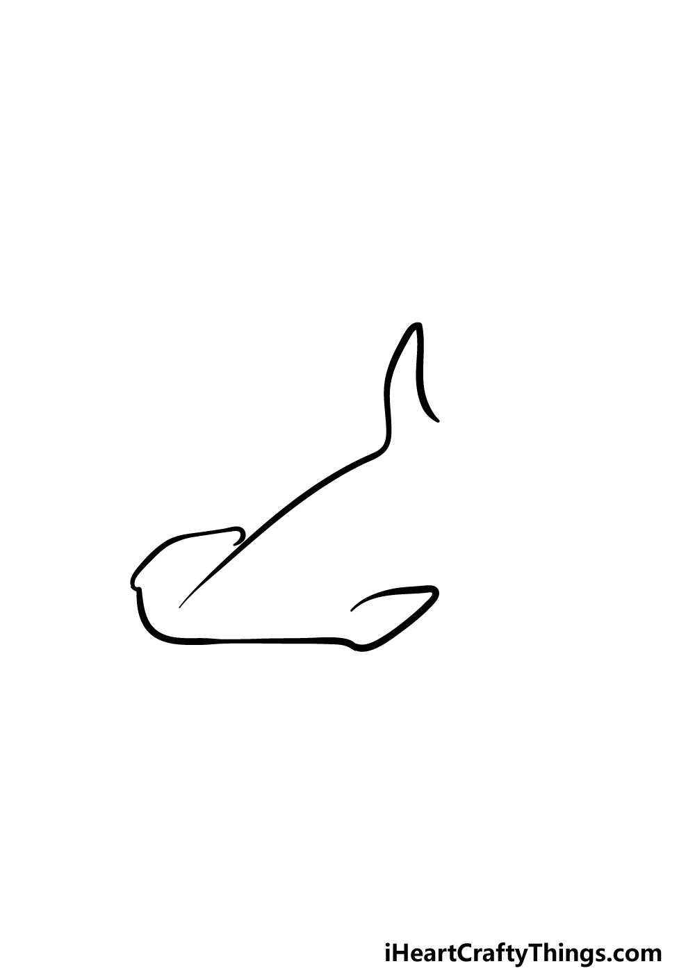 drawing hummerhead shark step 1