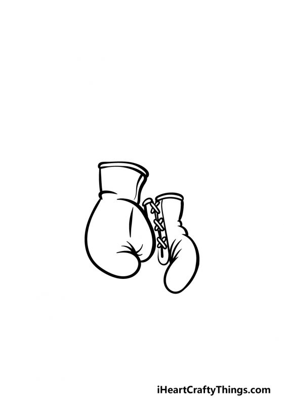 Boxing Gloves Drawing How To Draw Boxing Gloves Step By Step