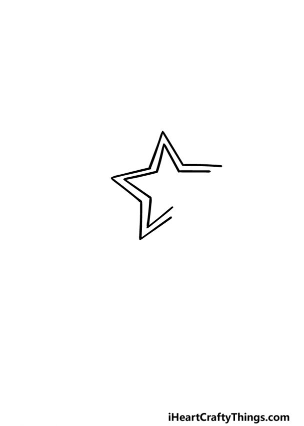 Shooting Star Drawing - How To Draw A Shooting Star Step By Step