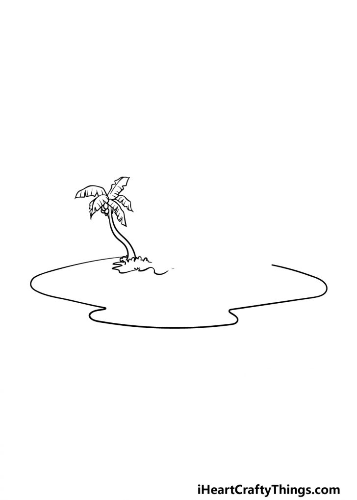 Island Drawing - How To Draw An Island Step By Step