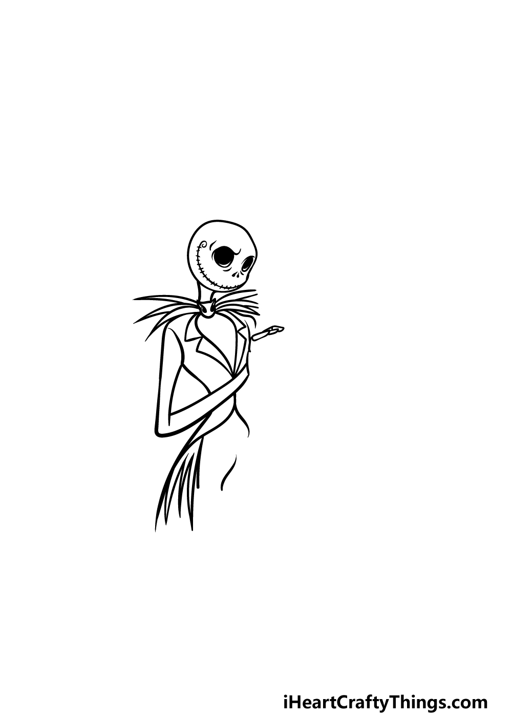 drawing Jack and Sally step 2