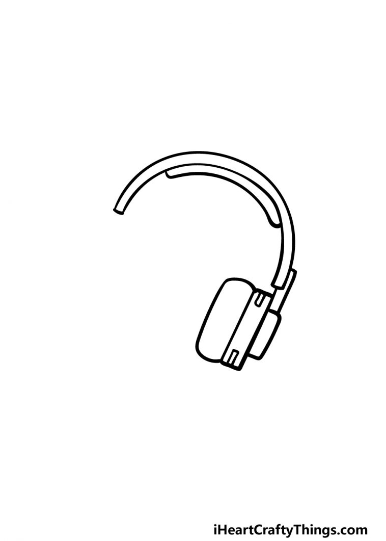 Headphones Drawing - How To Draw Headphones Step By Step