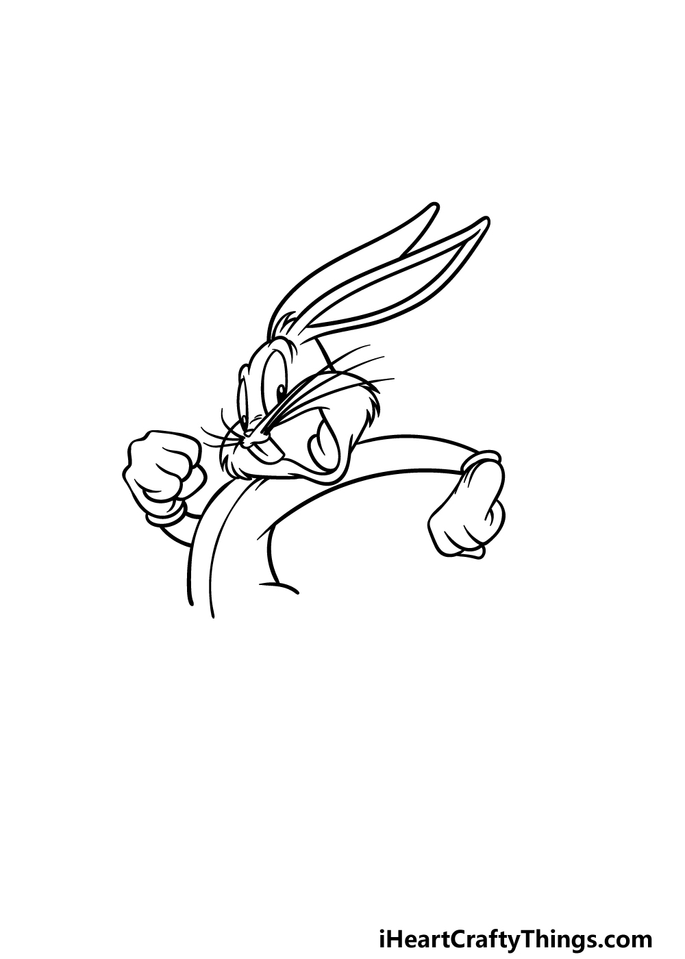 drawing Bugs Bunny step 3