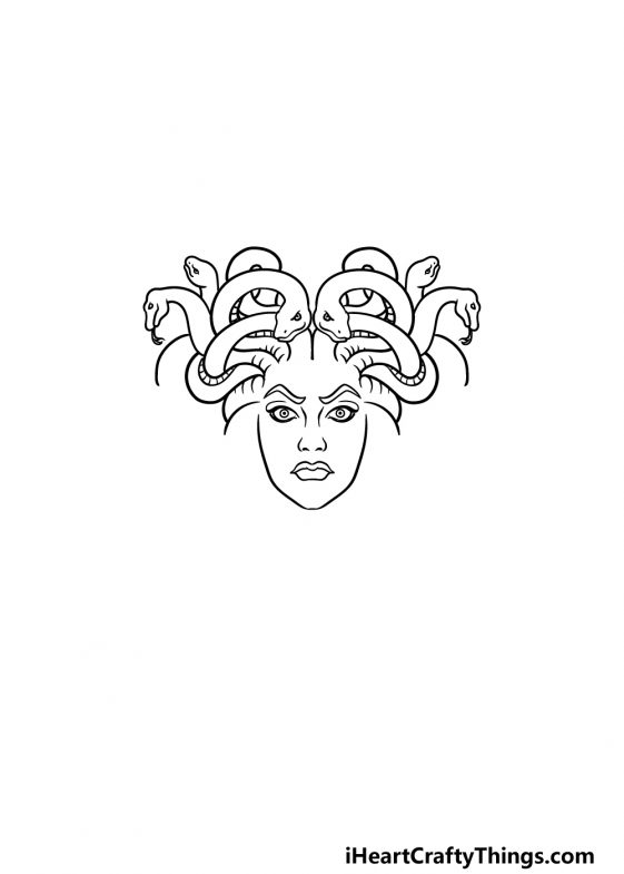 Medusa Drawing - How To Draw Medusa Step By Step