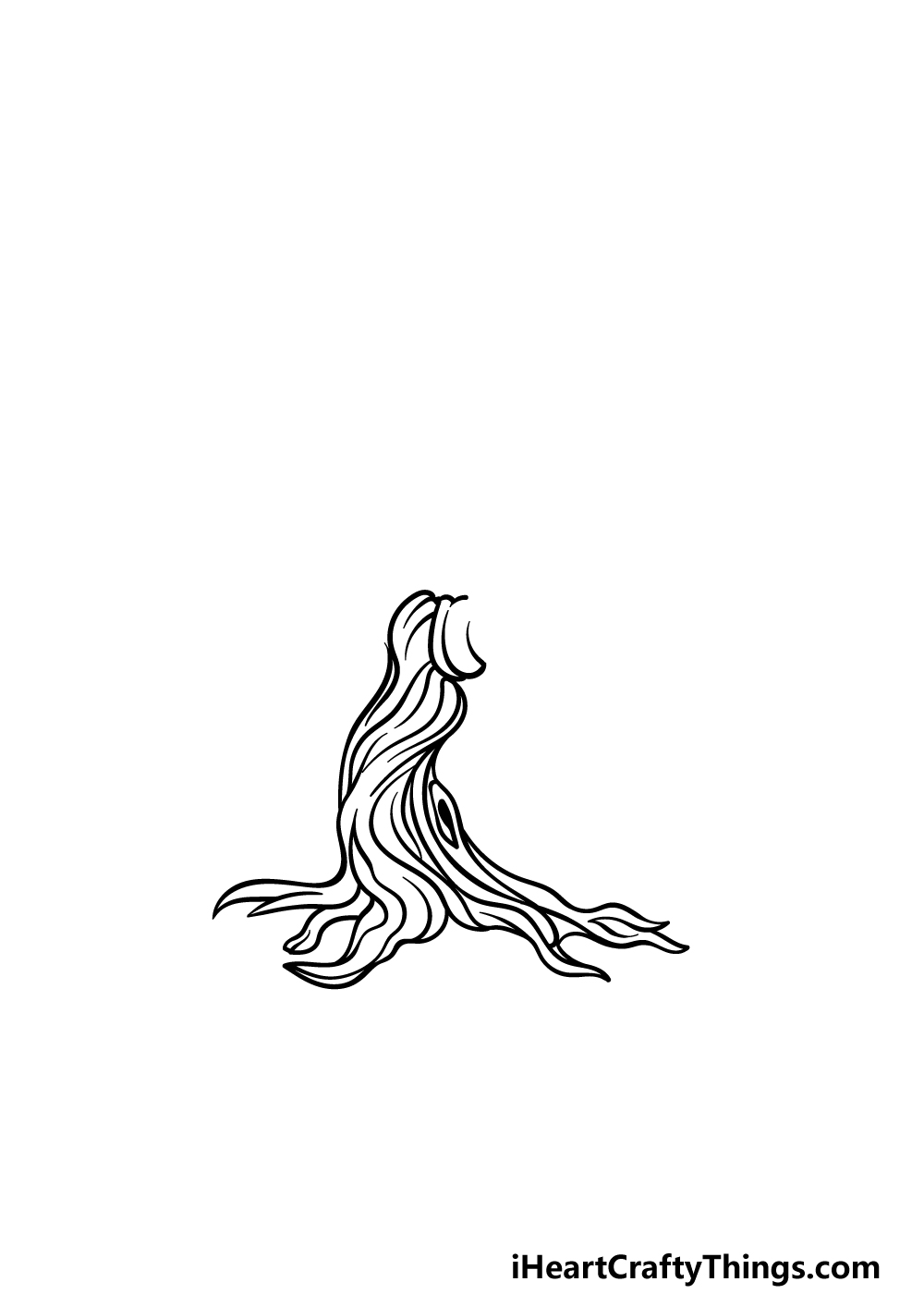 how to draw a dead tree step 3