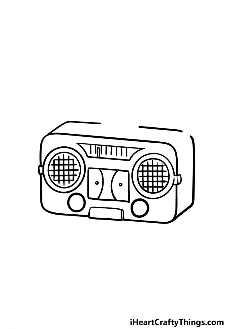 Radio Drawing - How To Draw A Radio Step By Step