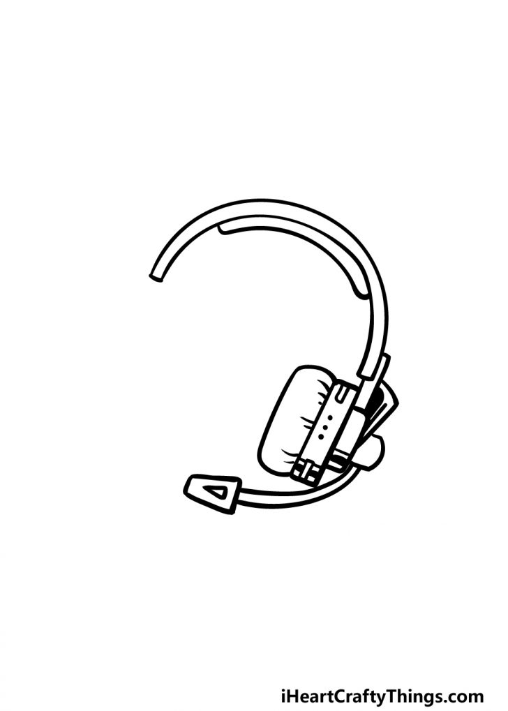 Headphones Drawing - How To Draw Headphones Step By Step