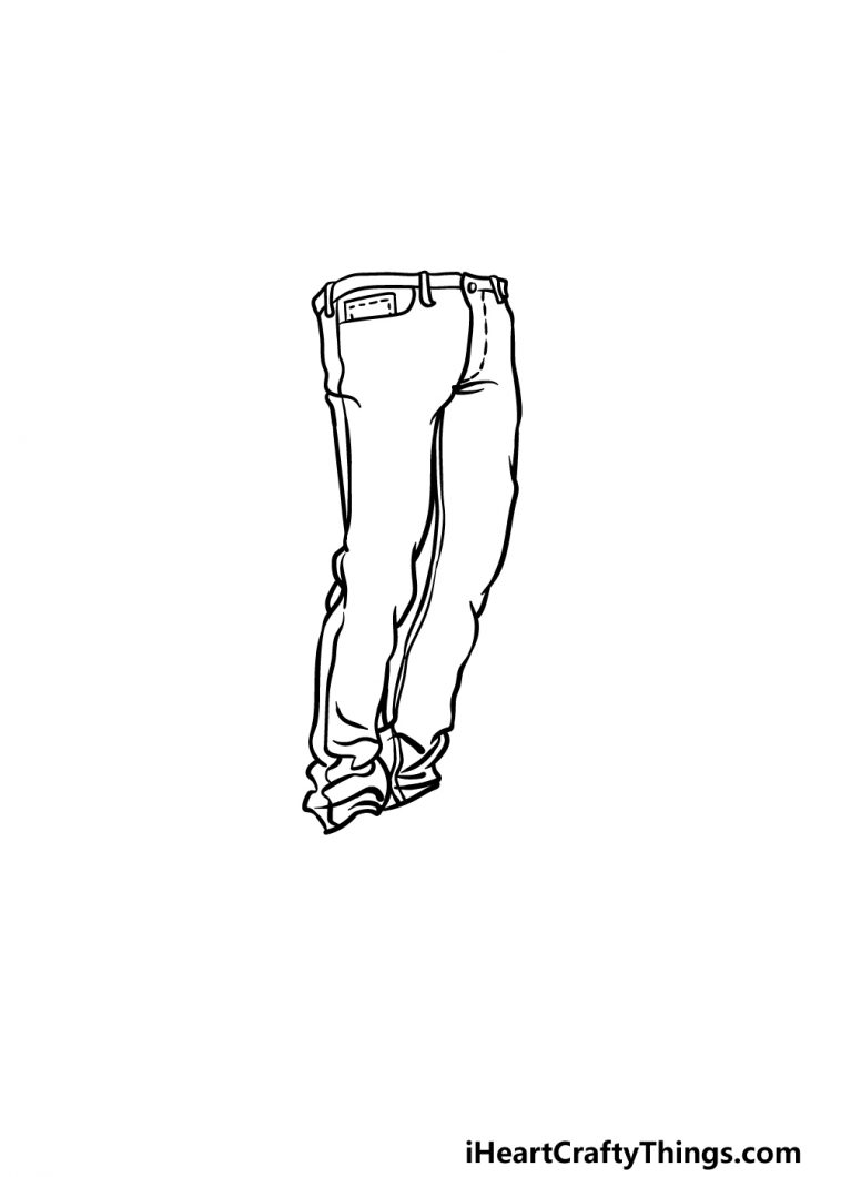 Jeans Drawing How To Draw Jeans Step By Step