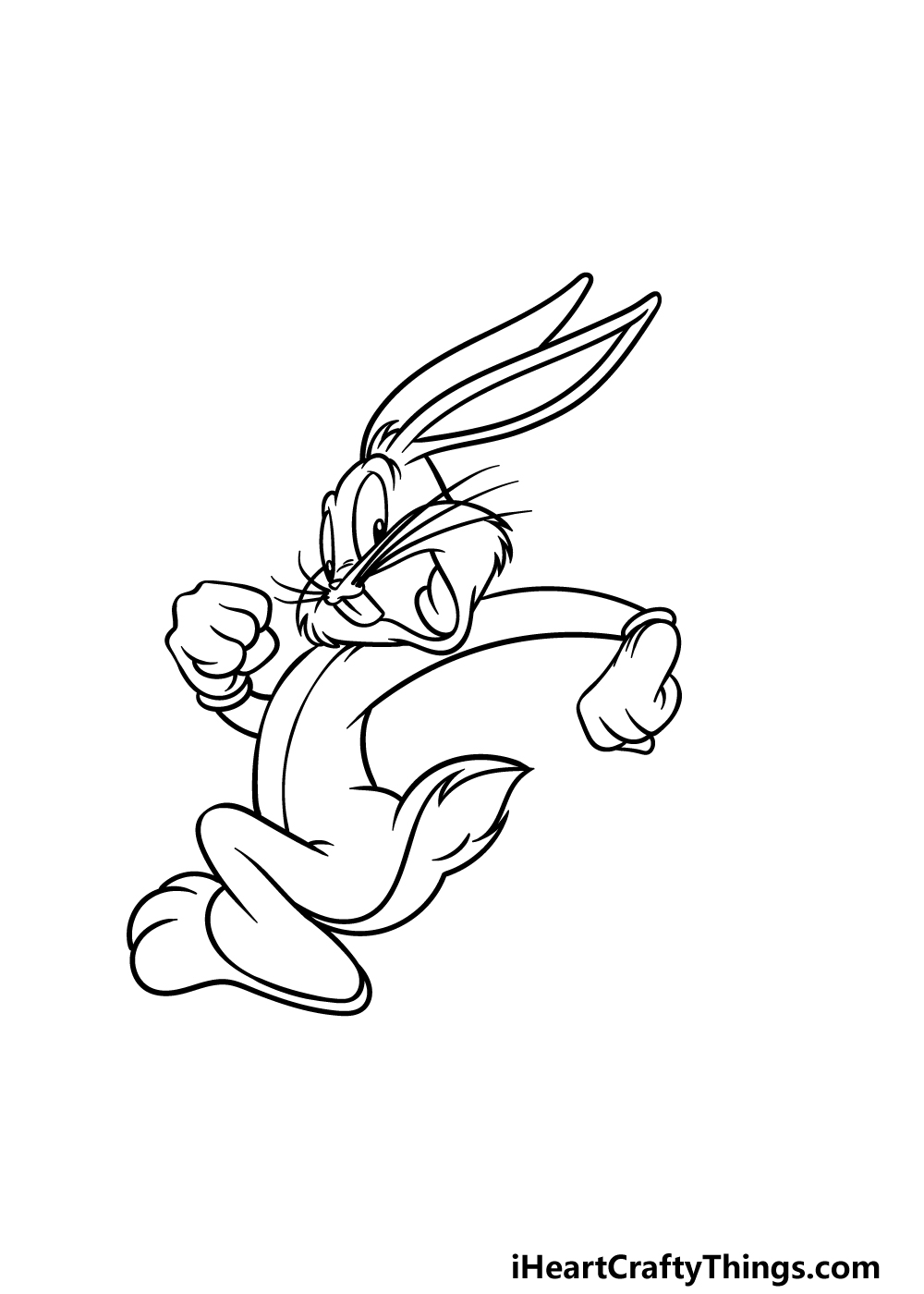 drawing Bugs Bunny step 4