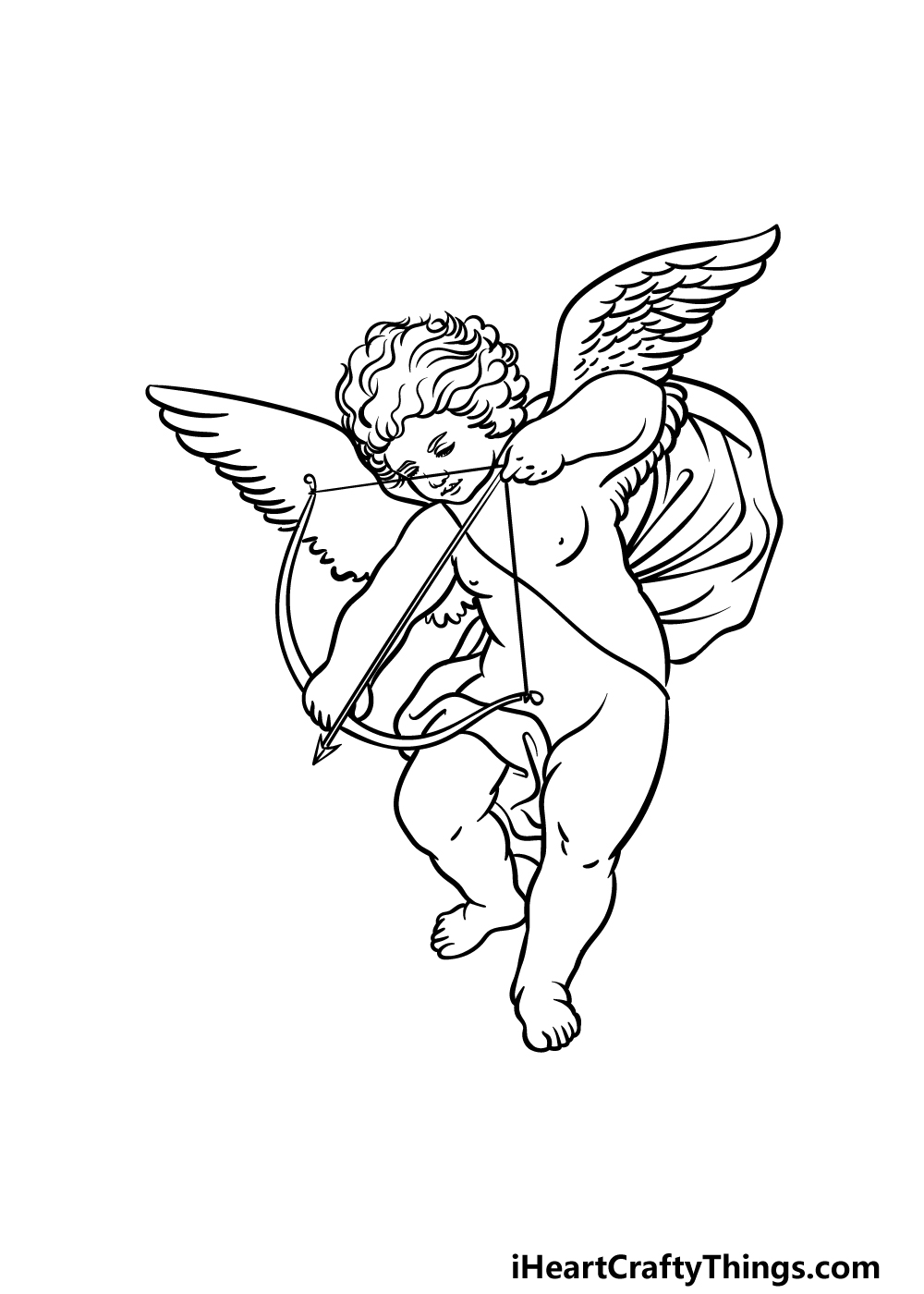 drawing cupid step 4