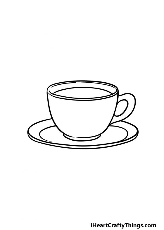 Teacup Drawing - How To Draw A Teacup Step By Step