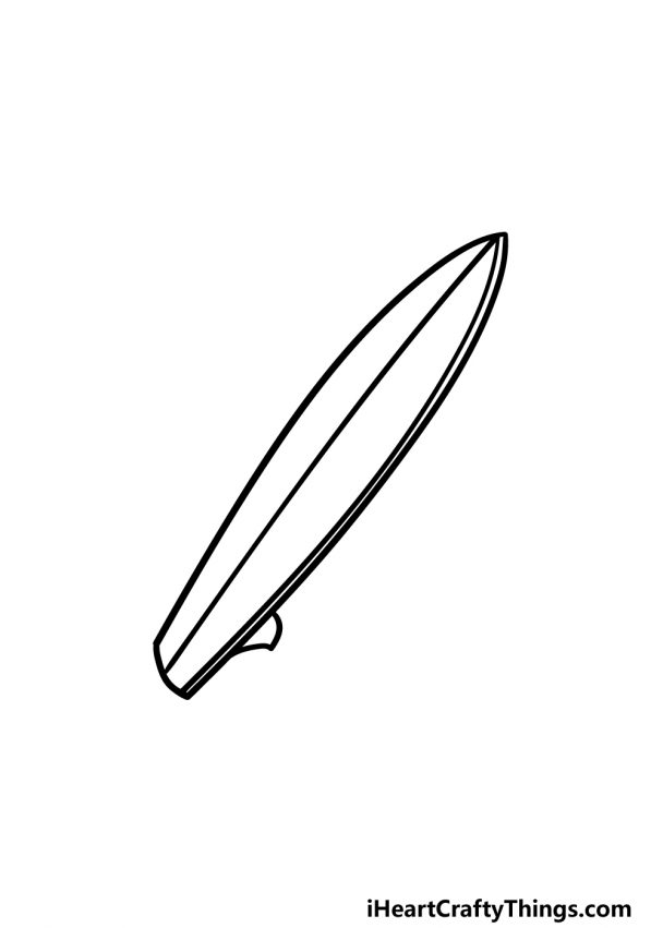 Surfboard Drawing How To Draw A Surfboard Step By Step