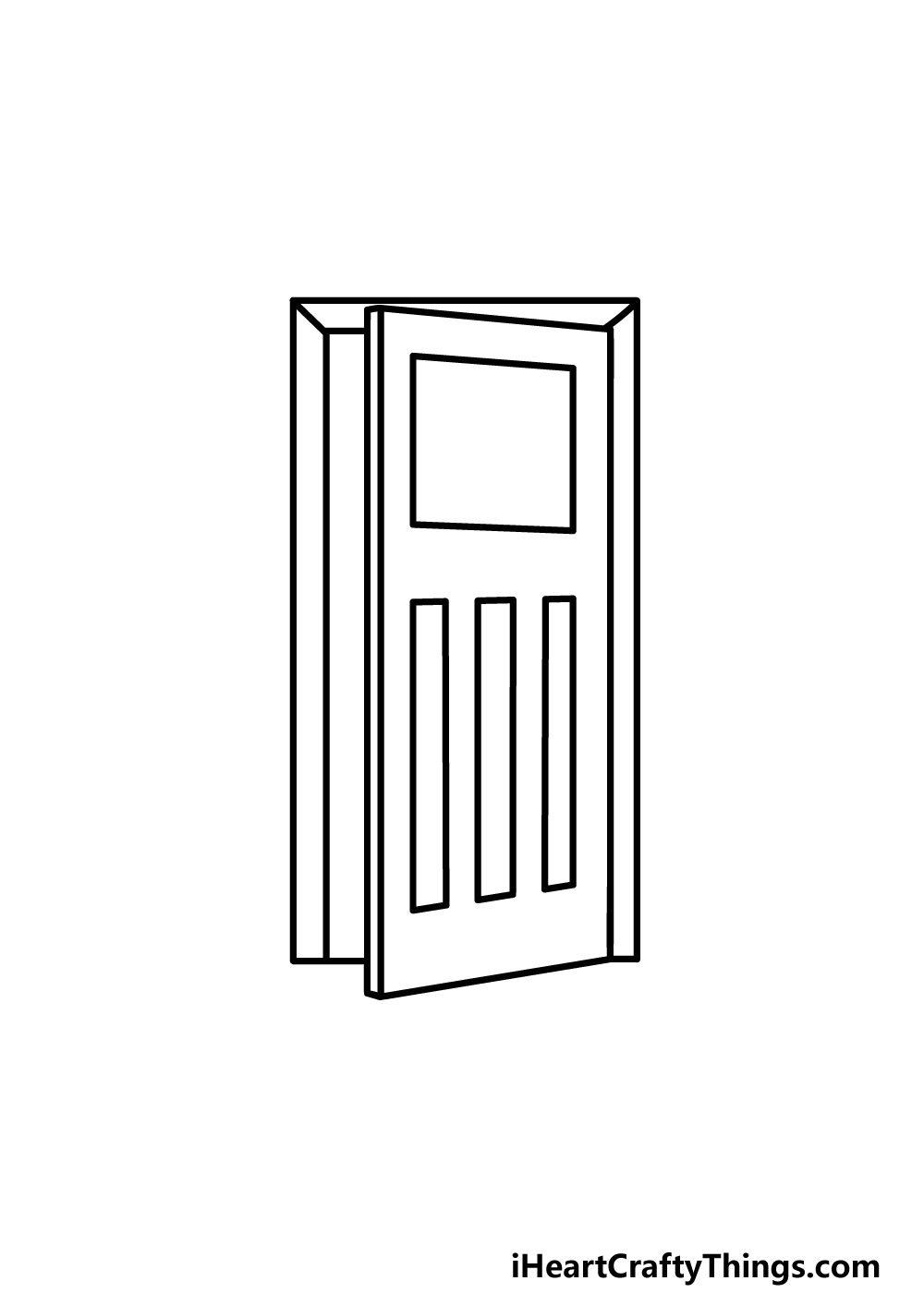 simple door drawing