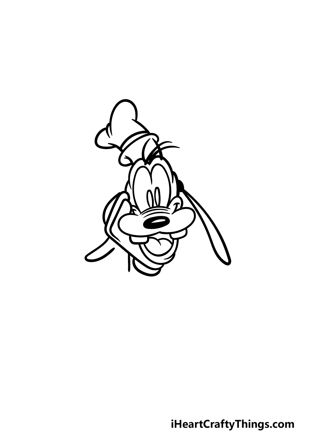drawing Goofy step 4