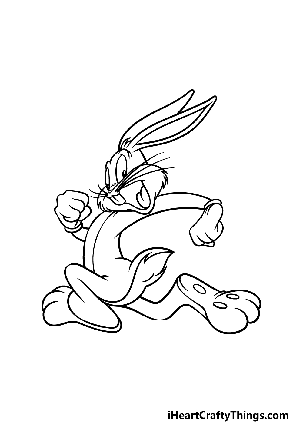 drawing Bugs Bunny step 5