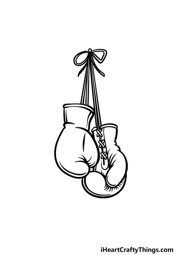 Boxing Gloves Drawing - How To Draw Boxing Gloves Step By Step