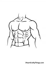 Abs Drawing - How To Draw Abs Step By Step