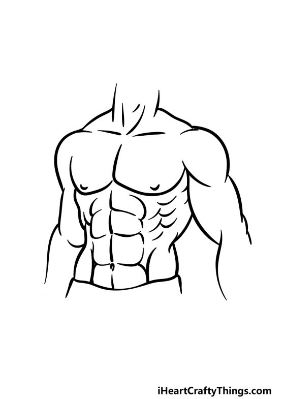 Abs Drawing How To Draw Abs Step By Step