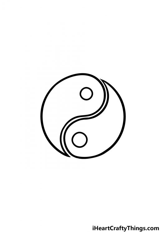 Yin And Yang Drawing - How To Draw Yin And Yang Step By Step