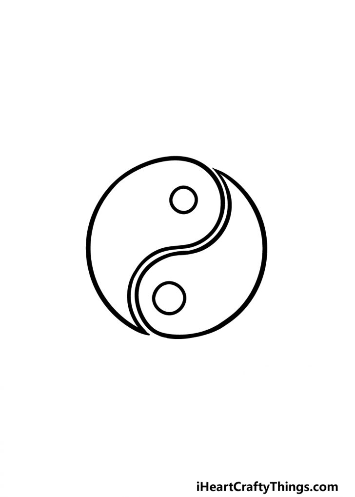 Yin And Yang Drawing - How To Draw Yin And Yang Step By Step