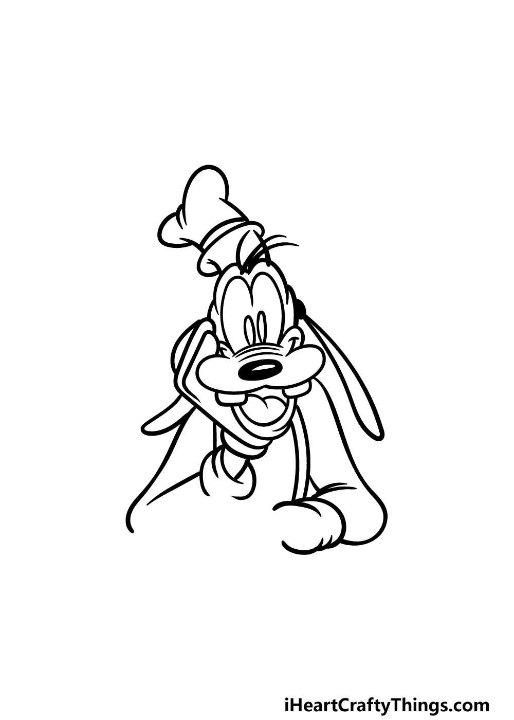 drawing Goofy step 5