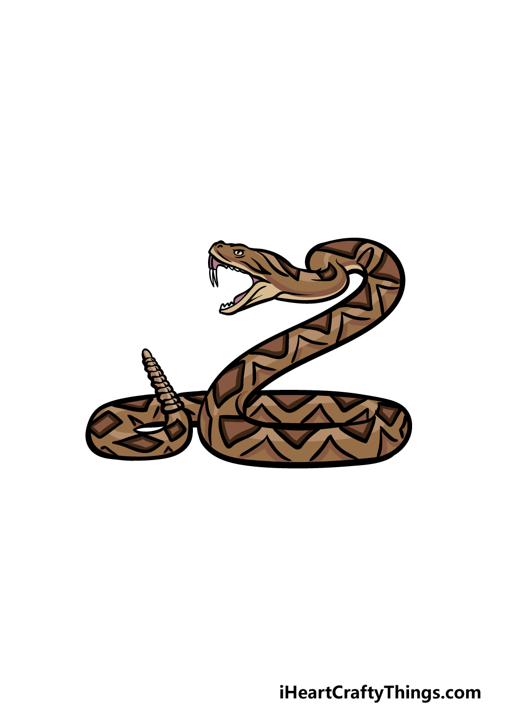 drawing a rattlesnake step 6