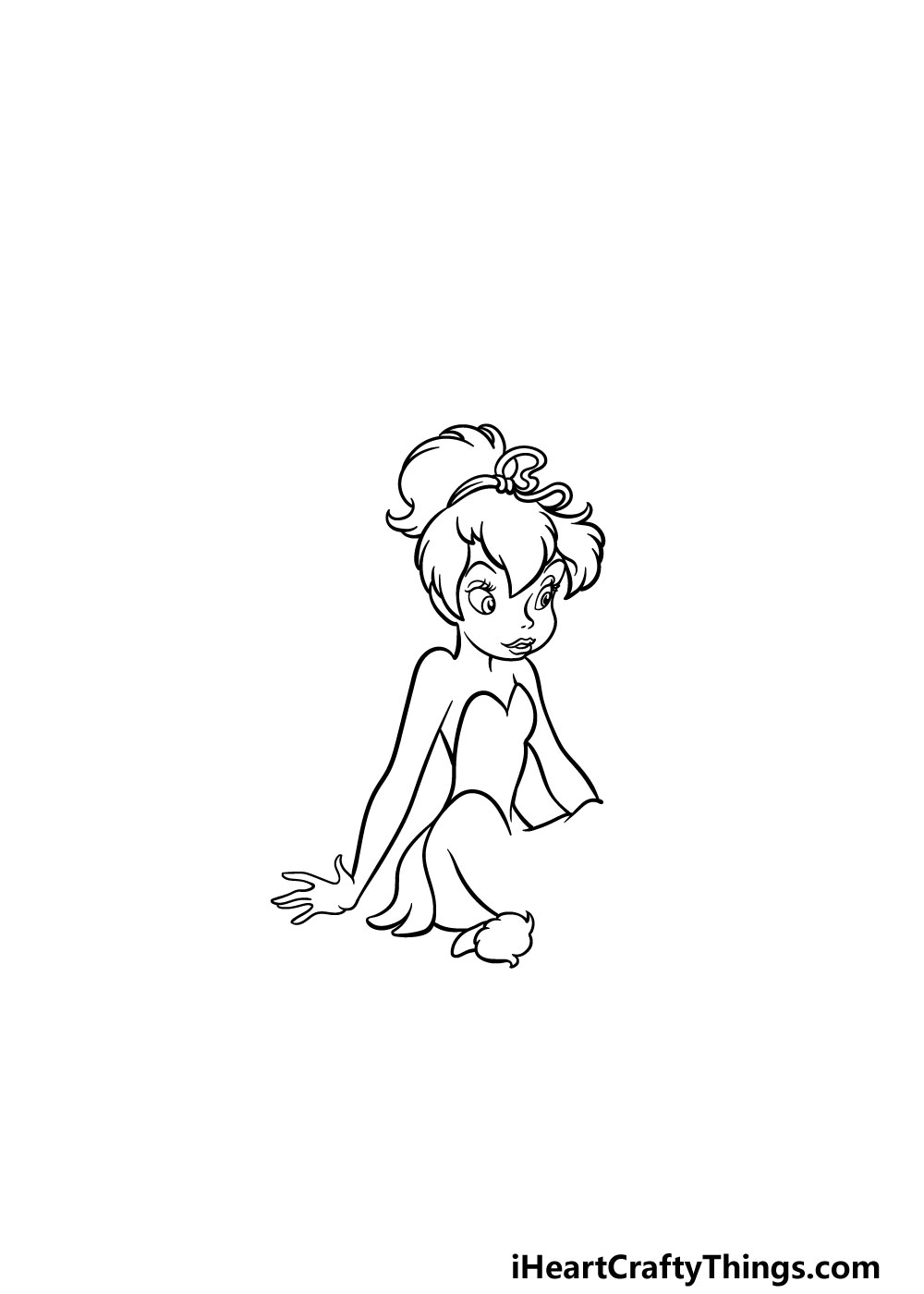 drawing Tinkerbell step 6