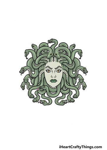 Medusa Drawing - How To Draw Medusa Step By Step