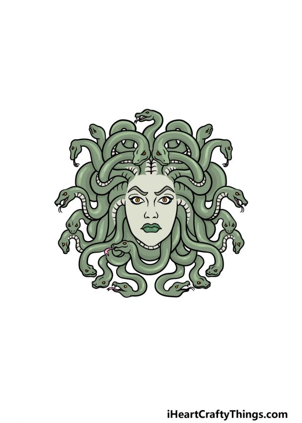 Medusa Drawing How To Draw Medusa Step By Step 4973