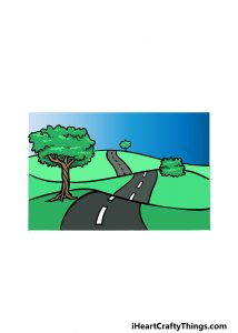 Road Drawing - How To Draw A Road Step By Step