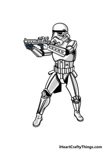 Stormtrooper Drawing - How To Draw A Stormtrooper Step By Step