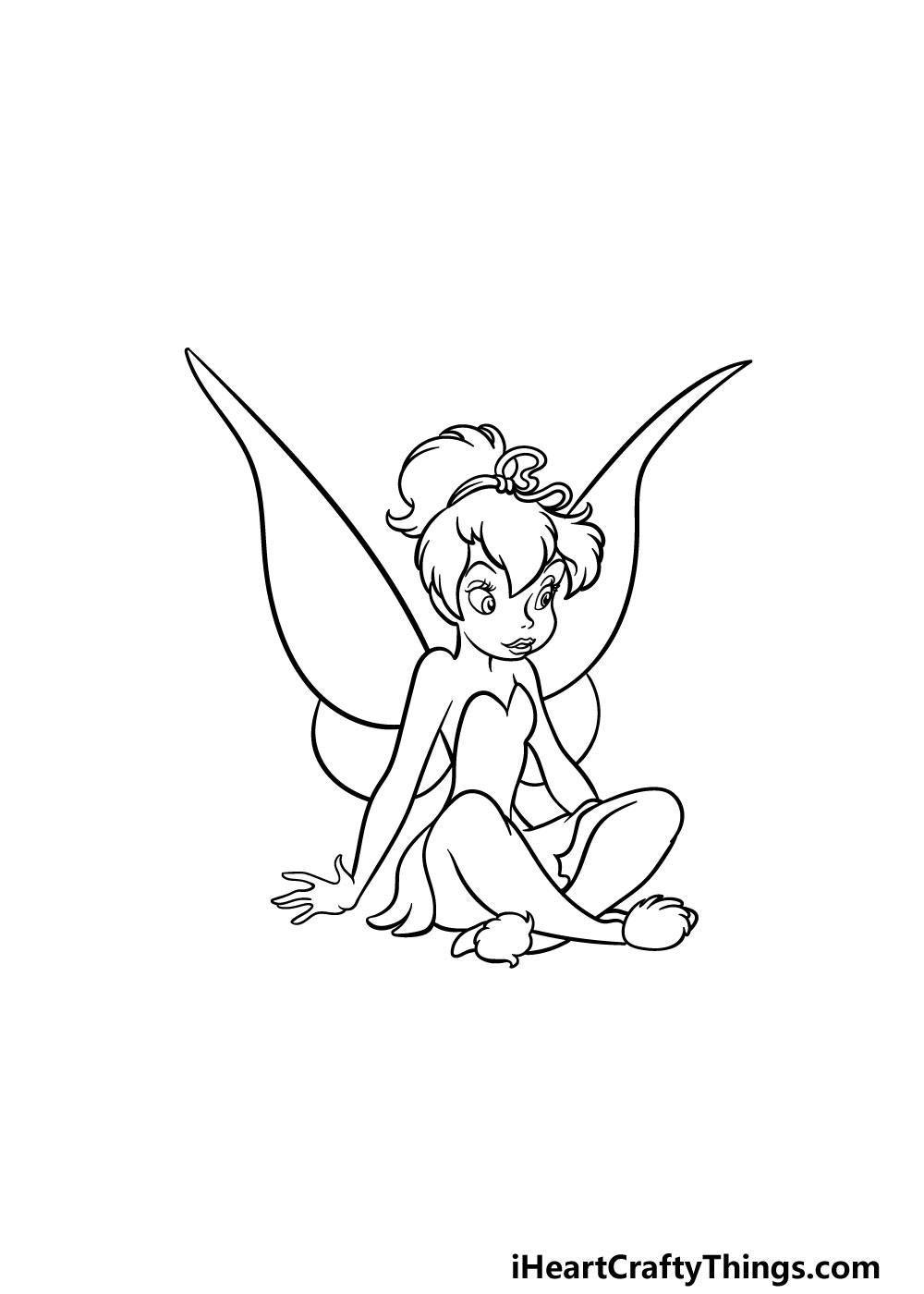 drawing Tinkerbell step 8