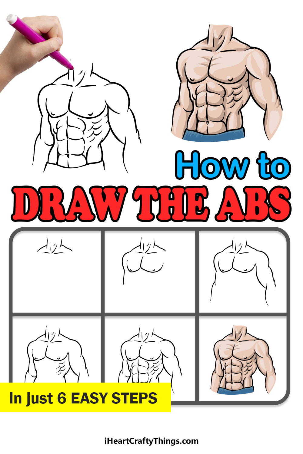 How To Draw A 6 Pack Dean Quireft