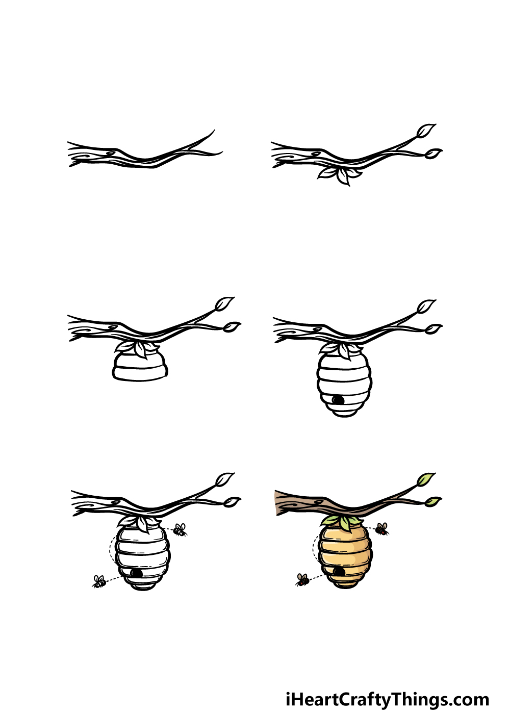 List 6 how to draw a bee hive Ban Tra Dep