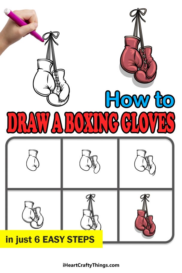 Boxing Gloves Drawing How To Draw Boxing Gloves Step By Step