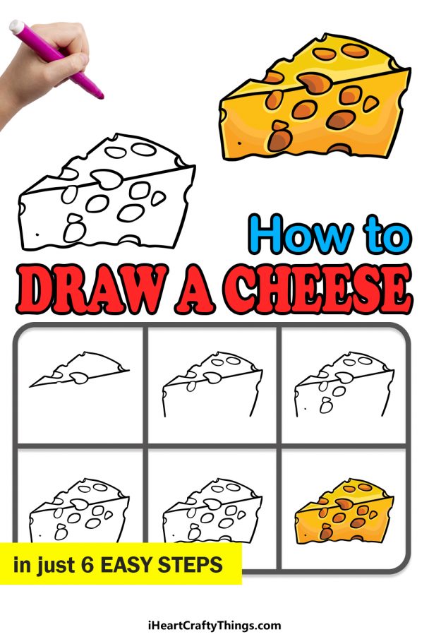 Cheese Drawing - How To Draw Cheese Step By Step