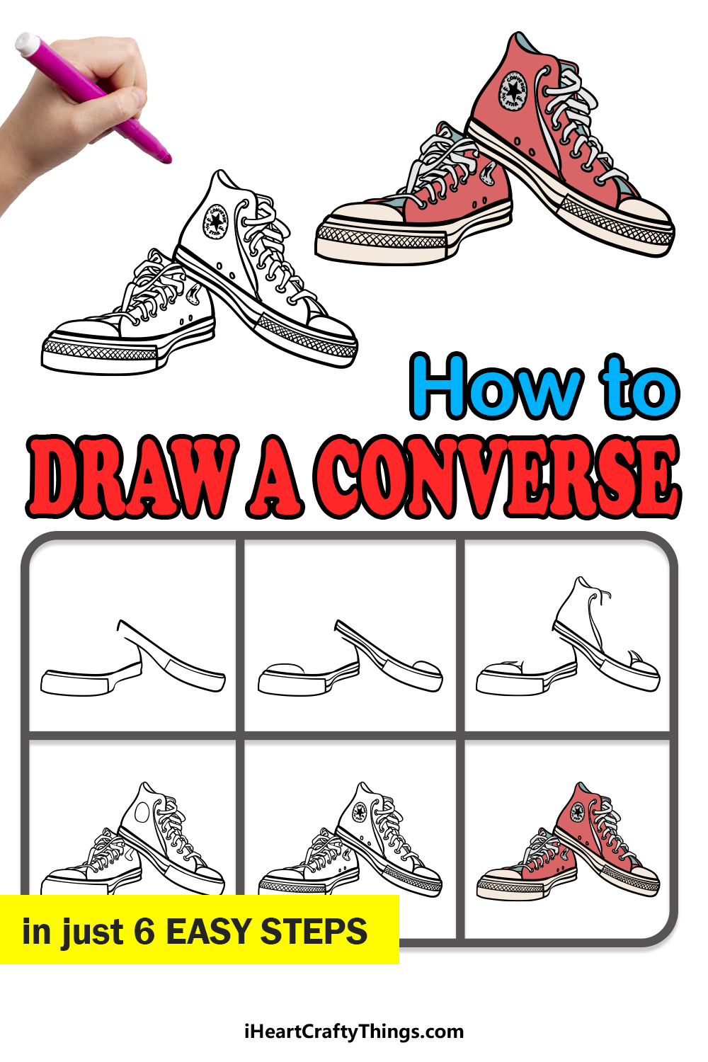 How to draw high deals top converse